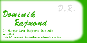 dominik rajmond business card